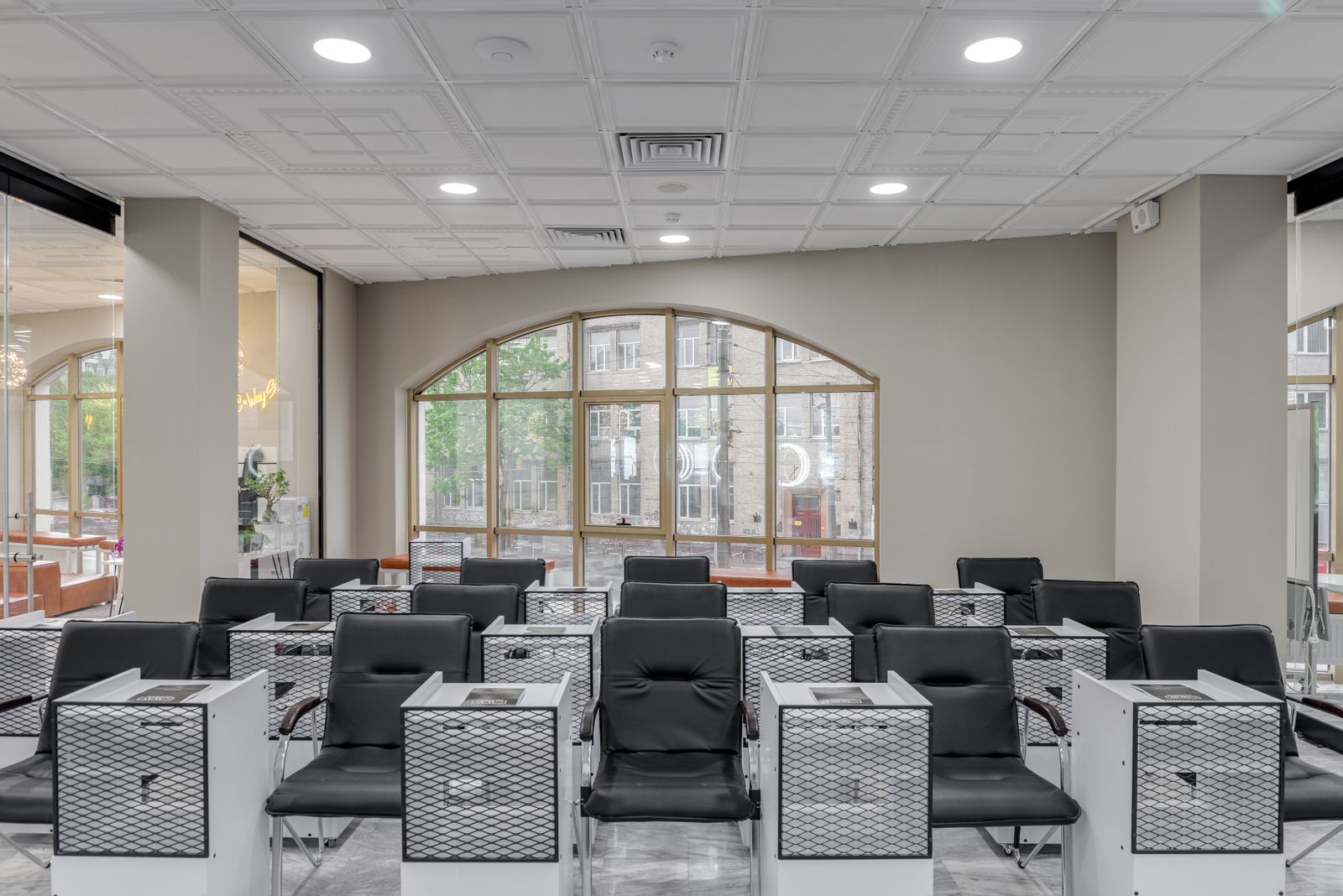 Interior da barbearia